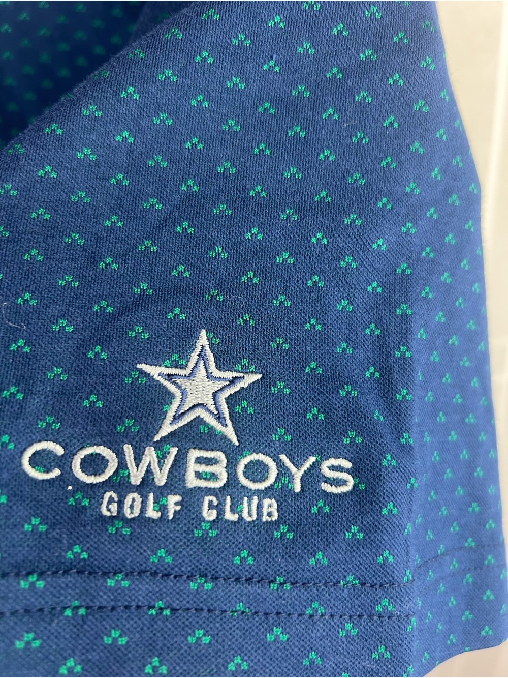 Cowboys Golf Club Blue Performance Polo